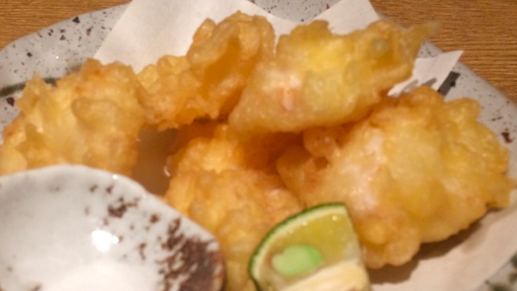 本日のおすすめ「水蛸の天ぷら」