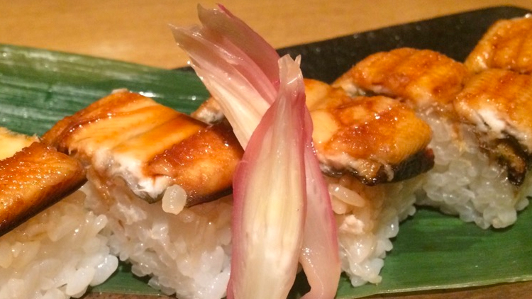 本日のおすすめ「穴子の棒寿司」